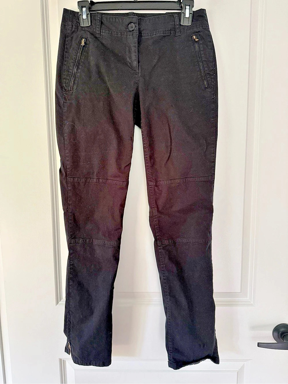 Talbots Embellished Fit Black Skinny Pants Waist 9